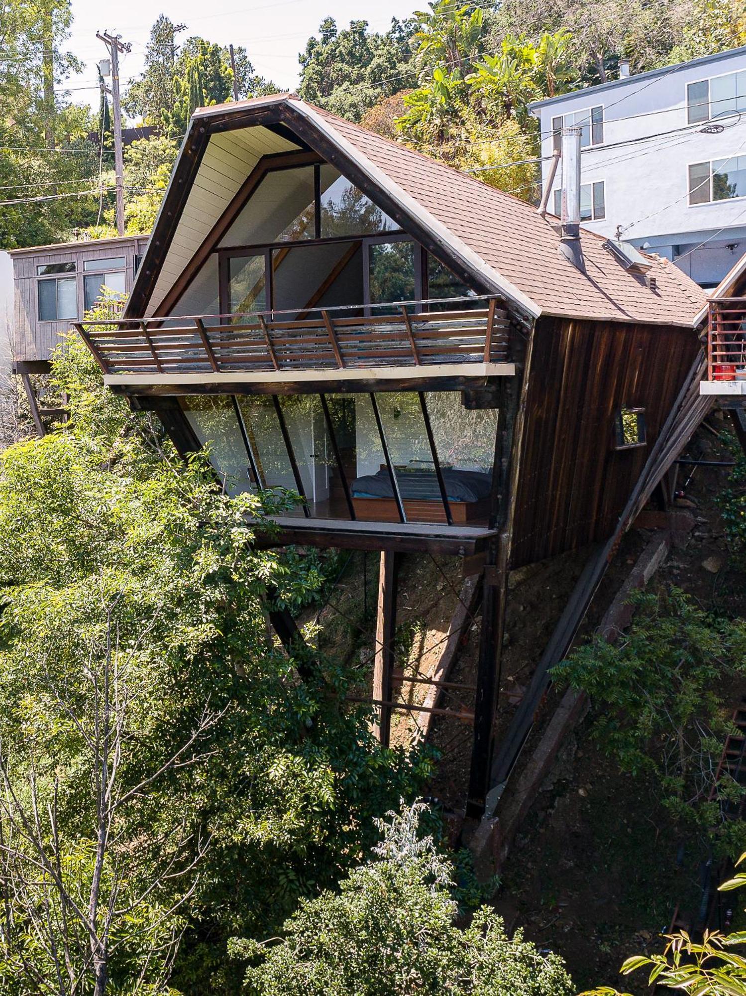 Iconic Gesner Boat House Wview Of Hollywood Sign Hébergement de vacances Los Angeles